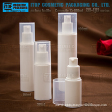 ZB-QB Series 15ml 30ml 40ml 50ml 80ml 100ml lotion pump round pp airless pump bottle